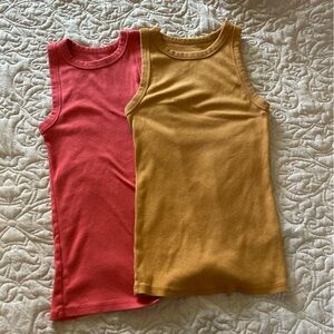 a new day Kids Tank Tops in Red and Mustard
